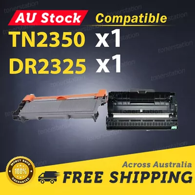 1x TN-2350 Toner + 1x DR-2325 Drum For Brother HL-L2360DW HL-L2380DW MFC-L2700DW • $31.90