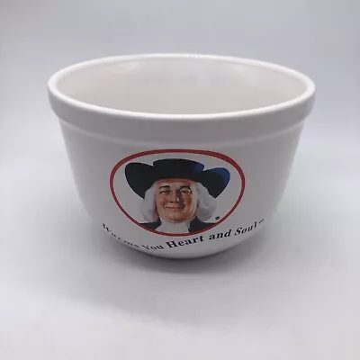 Quaker Oats Cereal Oatmeal Bowl  Warms Your Heart And Soul  Vintage 1999 White • $7.87