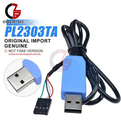 PL2303TA Serial USB To TTL RS232 Original Download Cable For WIN10 Arduino • $5.47