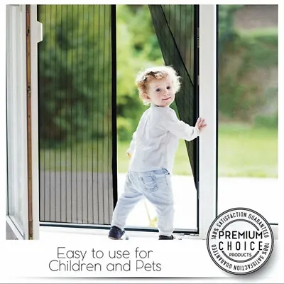 Magnetic Screen Door Mesh Curtain Durable Heavy Duty Mosquito Net Bug Hands Free • $8.99