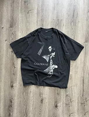 Vtg John Coltrane Gear Inc. Jazz Saxophone Black T-shirt Size XL 1991 Licensed • $80