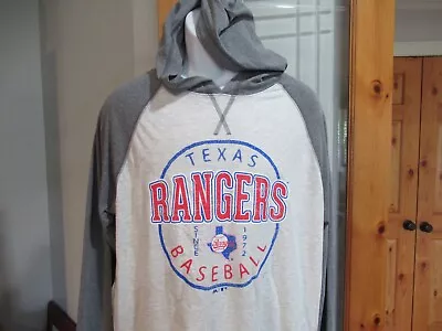 Texas Rangers Hoodie Shirt Men's Large New With Tags - FREE SHIP • $26.59