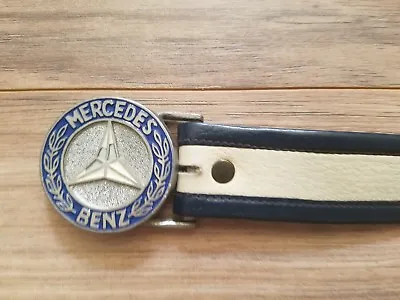 *RARE Vintage Mersades Benz Belt Size 36 Premium Leather Timeless Design. • $70