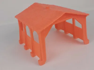 Vintage 1973 Mattel Camp Putt Putt Playset Piece- Orange Plastic Covered Bridge • $5