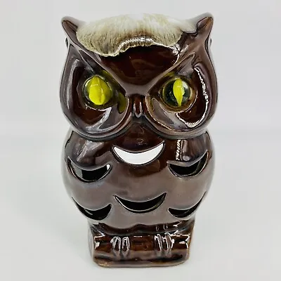 Vtg Retro Inarco Marble Eyed Owl Candle Lantern Holder Tea Light Kitsch Japan • $24.99