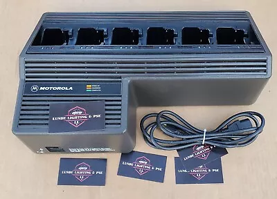 Motorola NTN1177C 6 Bay Multi-unit Radio Battery Gang Charger HT MTS XTS W Cord • $70