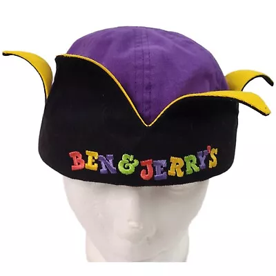 Vintage Ben & Jerry's Hat Jester Fitted 7 1/4 Joker Party Rare • $90