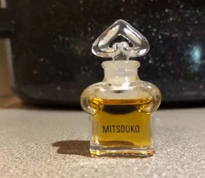 Rare Vintage Guerlain Mitsouko Miniature Bottle With Glass Stopper - 1.5  Tall • $45