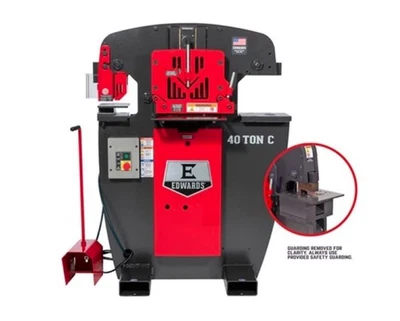 $13699 • Buy Edwards 115V 1 Phase 40 Ton C Ironworker With Coper Notcher