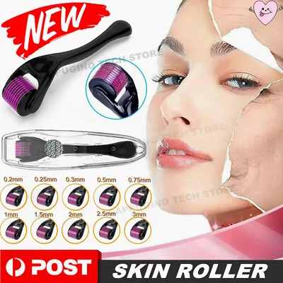 $11.95 • Buy Derma Roller Titanium Micro Needle Skin 540 Needles Scars Anti Aging Dermaroller