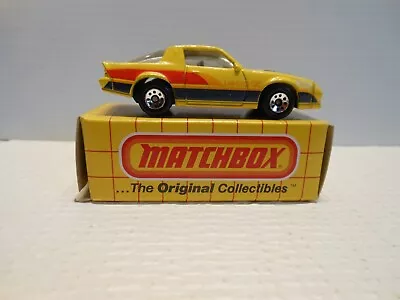 1983 Matchbox Mb51 Yellow Chevy Camaro Iroc-z Car New In Box • $10