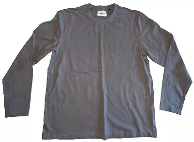 Melrose Place Men's Long Sleeve T-Shirt Size Large Steel Gray 100% Cotton • $12