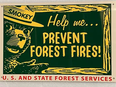 Vintage Style National Park  Forest Fire Steel Metal U.S  Heavy Quality Sign • $49.99