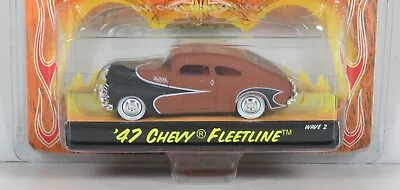 Jada Von Dutch Garage 1947 Chevy 47 Fleetline Rat Rod Wave 2 Brown 1:64 N • $17.35