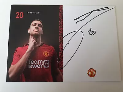 Diogo Dalot Manchester United Fc Hand Signed Club Photo 6” X 4”. • $1.23