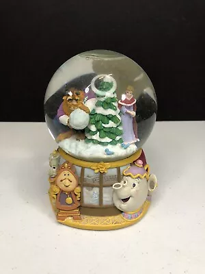 Disney Enesco Beauty & The Beast Snow Globe “MINUET” Snow Globe Music Box • $38.95