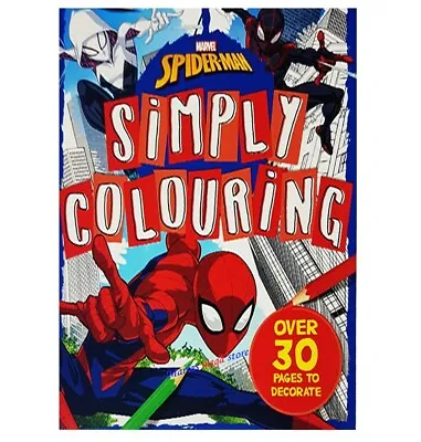 £3.65 • Buy MARVEL SPIDERMAN Simply Colouring Book - For Kids Boys And Girls 30 Pages Xmas