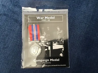 £4.75 • Buy War Medal Reproduction Miniature WW2 1939-1945 Army Navy RAF Home School History