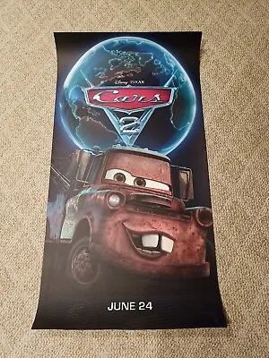 Original Disney Cars 2  NYC Subway Poster Super Rare 1/1 HUGE 26 X50  Mater  • $199.99