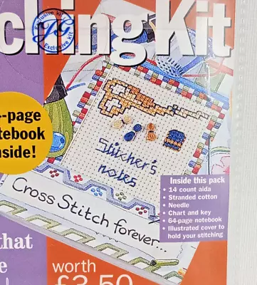 Jane Greenoffs Cross Stitch Kit Stitchers Notebook Jotter Gift • £3.95