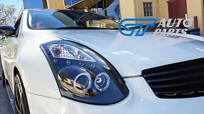 Black LED DRL Angel Eyes Projector Headlights For NISSAN G35 V35 350GT Coupe • $499