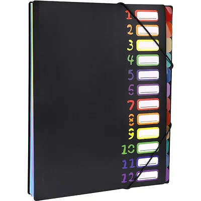 A4 Expanding File 12 Pocket Document Organiser Paper Storage Wallet Folder UK • £7.99