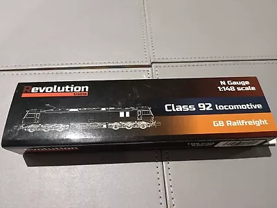 N Gauge Revolution Trains Class 92 GB Railfreight (With Issues Please Read) • £129.99