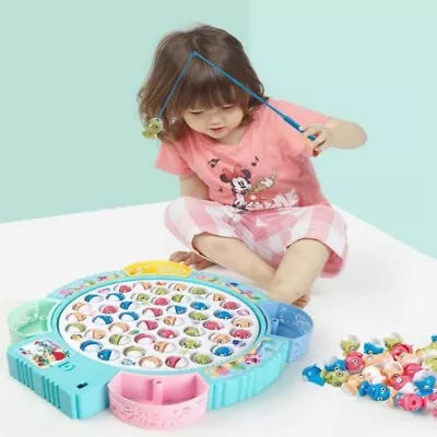 £34.37 • Buy Children's Colorful Fishing Game Rotary Toy Set With Education Music And Fun 