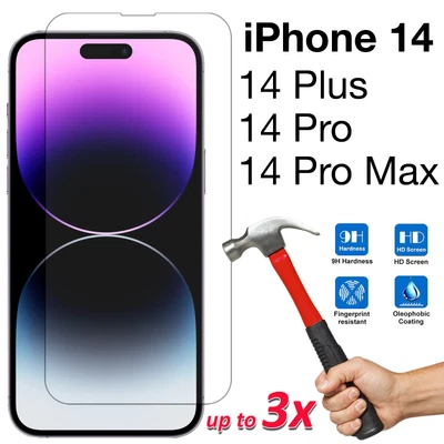 $7.99 • Buy 9H Tempered Glass | Film Screen Protector For IPhone 14 Pro Max 14 Plus 13 12 