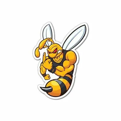 Angry Wasp Finger Sticker / Decal - Vinyl Car Window Laptop Bee Motorcycle Bike • $6.76