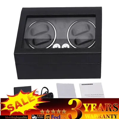 4+6 LED Light Watch Winder Box Automatic Rotation Watch Display Box Storage Case • $85