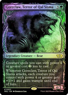 MTG FOIL Goreclaw Terror Of Qal Sisma Showcase  - Multiverse Legends • $1.69