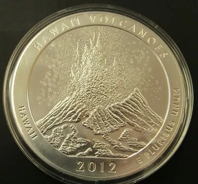 2012 Hawaii Volcanoes 5oz .999 Fine Silver ATB National Parks Quarter Series  • $499.99