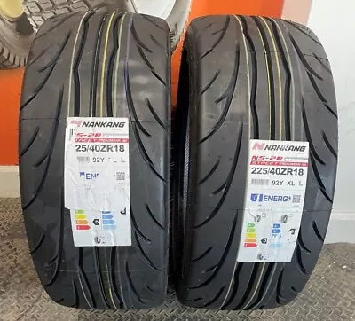 2 X 225/40 ZR18 Nankang NS-2R Sportnex 92Y XL 225 40 18 (2254018) - TWO TYRES • £254.95