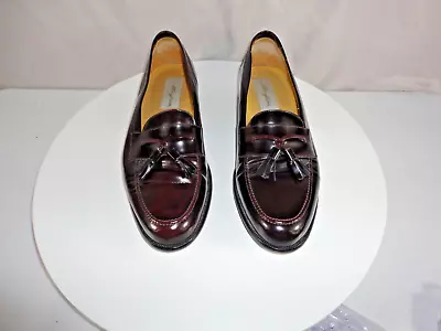 Mezlan Burgundy Leather Tassel Loafers Men's Dress Shoes Size 9M • $45