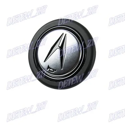 New Horn Button Black / Silver Fits ACURA MOMO RAID NRG Steering Wheel Racing X1 • $23.88