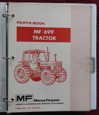 £59.30 • Buy Original 1984-1986 Massey Ferguson Mf 699 Mf699 Tractor Parts Catalog Manual