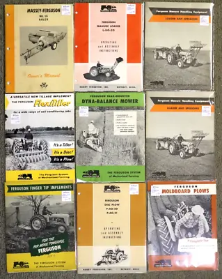 Vintage Massey Ferguson Tractor Farm Equipment Literature 50s Brochure Manual E4 • $86.85