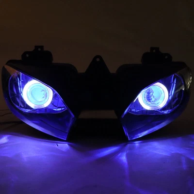 $349 • Buy MF Front Headlight HALO Blue Angel Eye Fit For Yamaha 1998-2002 YZF R6 S014