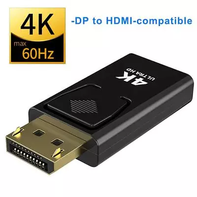 Display Port DP Male To HDMI Female Adapters Converters For 4K HD 1080P HDTV PC • £3.24