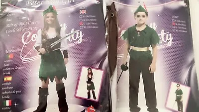 Girl Boy Children Peter Pan Book Week Party Fancy Costume Halloween Dress Up • $39.95