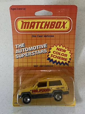 Matchbox #27 Jeep Cherokee Yellow “Mr. Fixer” NEW • $7
