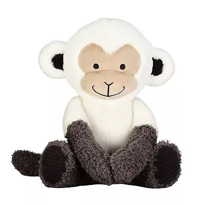 Lambs & Ivy Jungle Party White/Gray Plush Monkey Stuffed Animal Toy - Charlie • $22.99