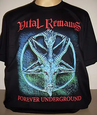 Vital Remains Forever Underground T-Shirt Size S M L XL 2XL 3XL Death Metal Band • $14.99