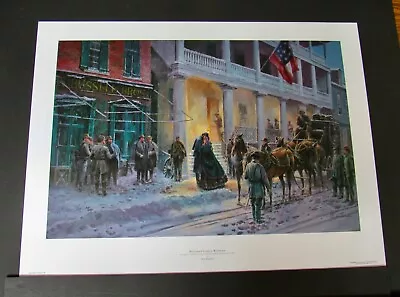 Mort Kunstler - Mrs Jackson Comes To Winchester - Never Framed - Mint Condition • $265