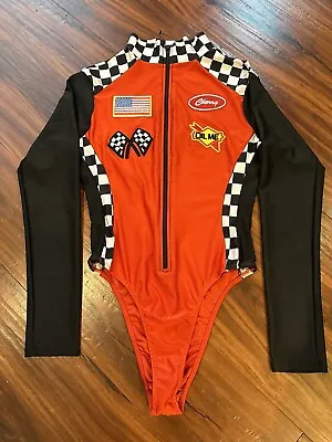 Forplay Racer Costume Black & Red Bodysuit Size S/M *READ* • $35