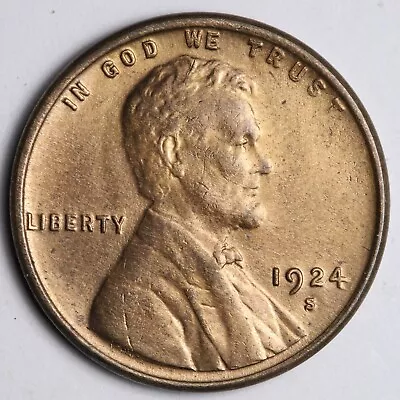 1924-S Lincoln Wheat Cent Penny UNC UNCIRCULATED* MS E241 UFA • $273.67