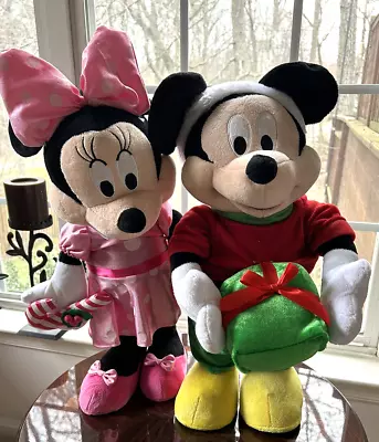 Disney Mickey Santa And Minnie Mouse Standup 24 Inches - Standing/Weighted Feet • $49.99