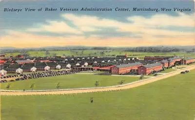 MARTINSBURG WV West Virginia  BAKER VETERANS ADMINISTRATION  C1940's Postcard • $5.10