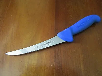 F Dick 6  Flexible Curved Boning Knife Highcarbon Stain Free Germany Blue Handle • $30